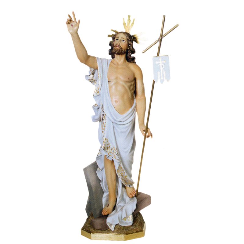 Jes�s Resucitado - Pasta de madera - Pintado a mano