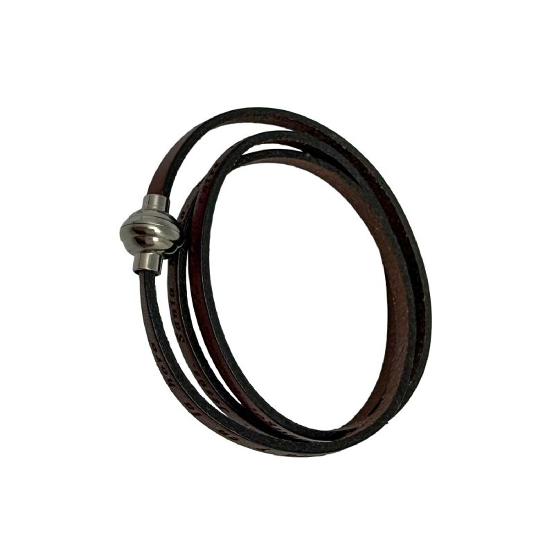 Pulsera de cuero con grabado del Ave Mar�a - Amen Ib�rica