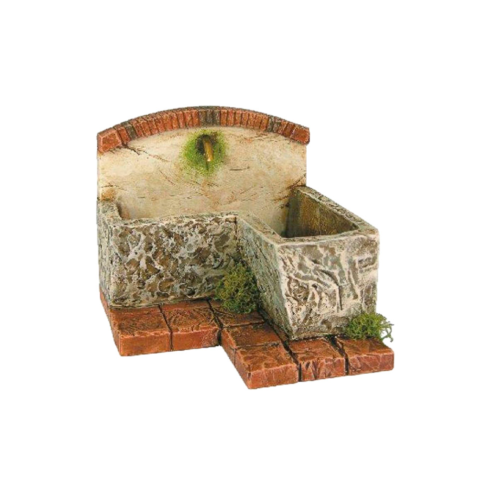 Fontana con pompa-agua