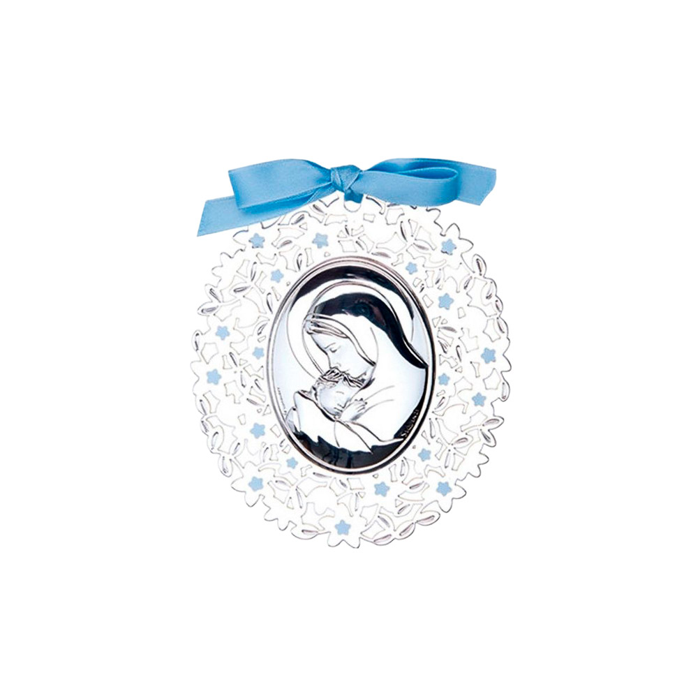 Medall�n de Cuna Virgen Celeste, 7,5 x 6 cm