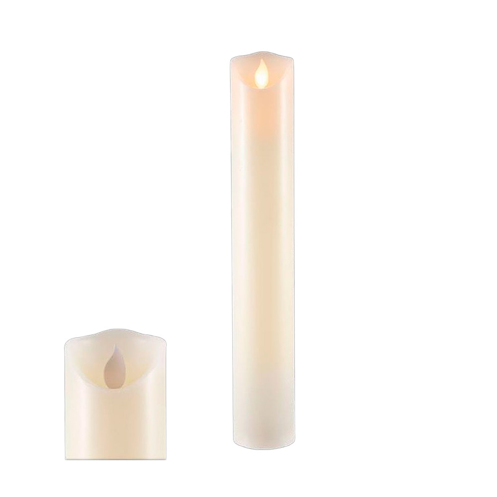 Vela LED blanca - 30 x 5 cm