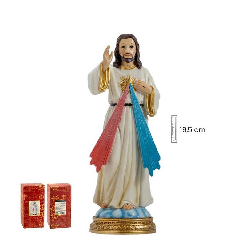 Jess Misericordioso - Imagen en resina de polister - Altura: 20 cm