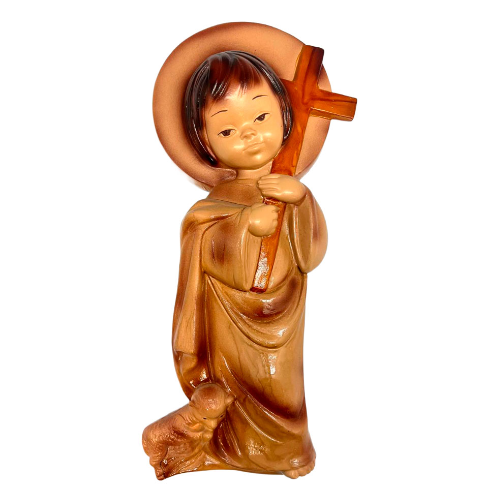 Ni�o con Cordero en Pasta Fuerte (29 x 13 cm)