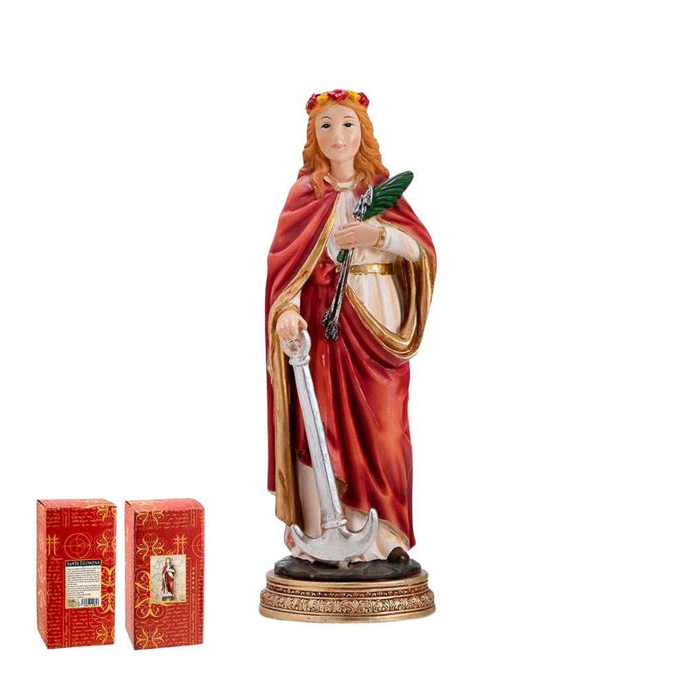 Imagen de Santa Filomena en resina de polister de 20 cm
