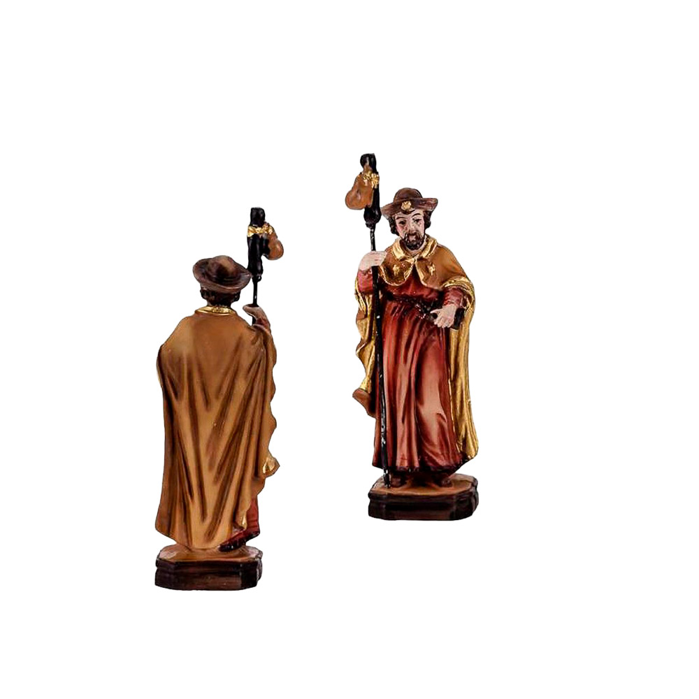 Imagen de Santiago Apstol en resina de polister de 7 cm (color)