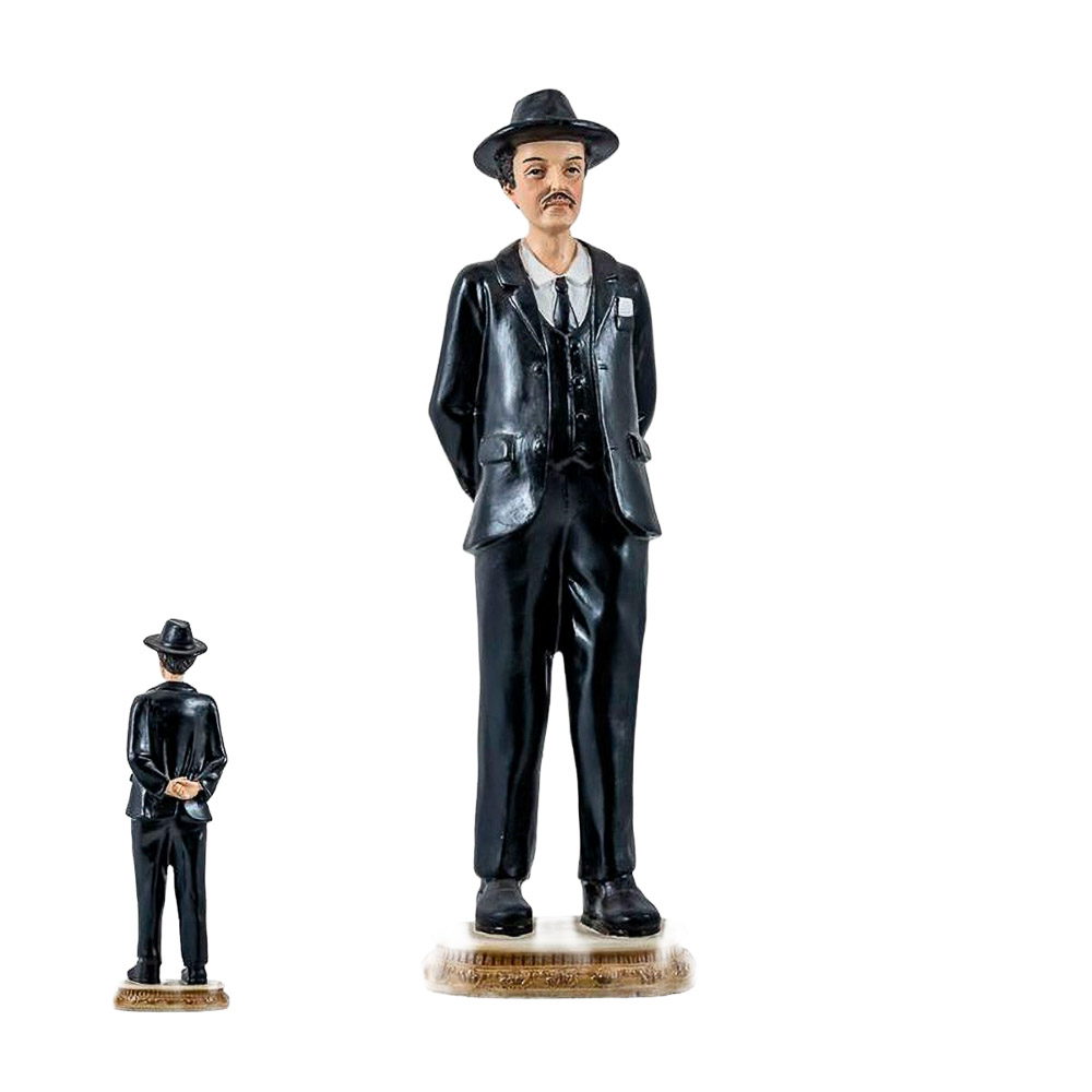 Imagen de San Jos Gregorio Hernndez en resina de polister de 30 cm (tnica negra)