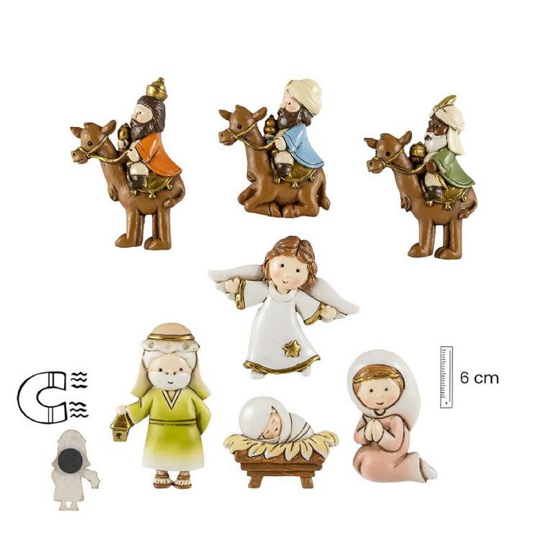 Misterio imn 7 piezas Reyes en camello - Figura de 6 cm