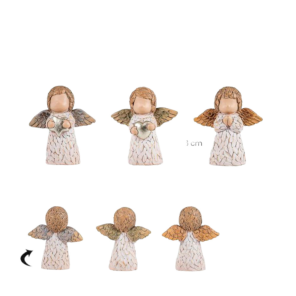 ngeles decapados surtidos - Figuras de resina 6 cm (3 modelos).