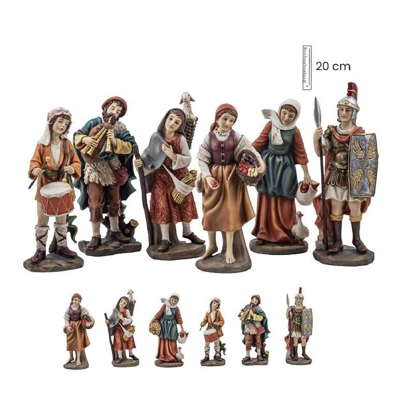 Set de 6 figuras de oficios en resina - Otras Marcas - 20 cm