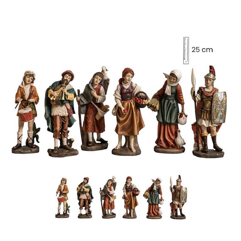 Set de 6 figuras de oficios en resina - Otras Marcas - 25 cm