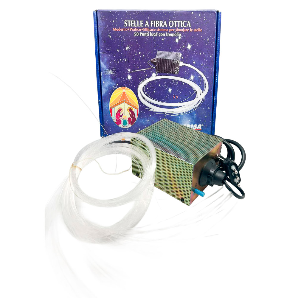 Estrellas de fibra ptica - 50 puntos de luz - Frisa