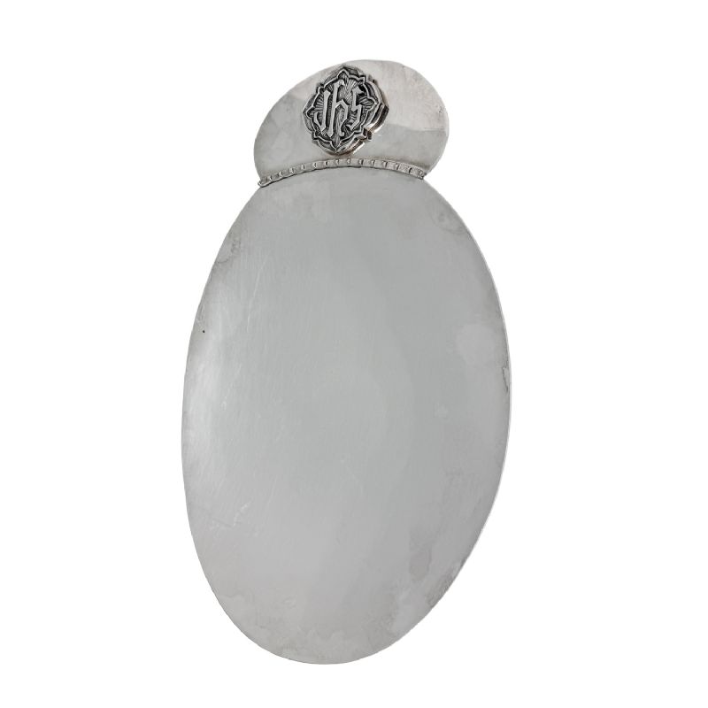 Bandeja de comuni�n de metal cincelado - 26 x 17 cm