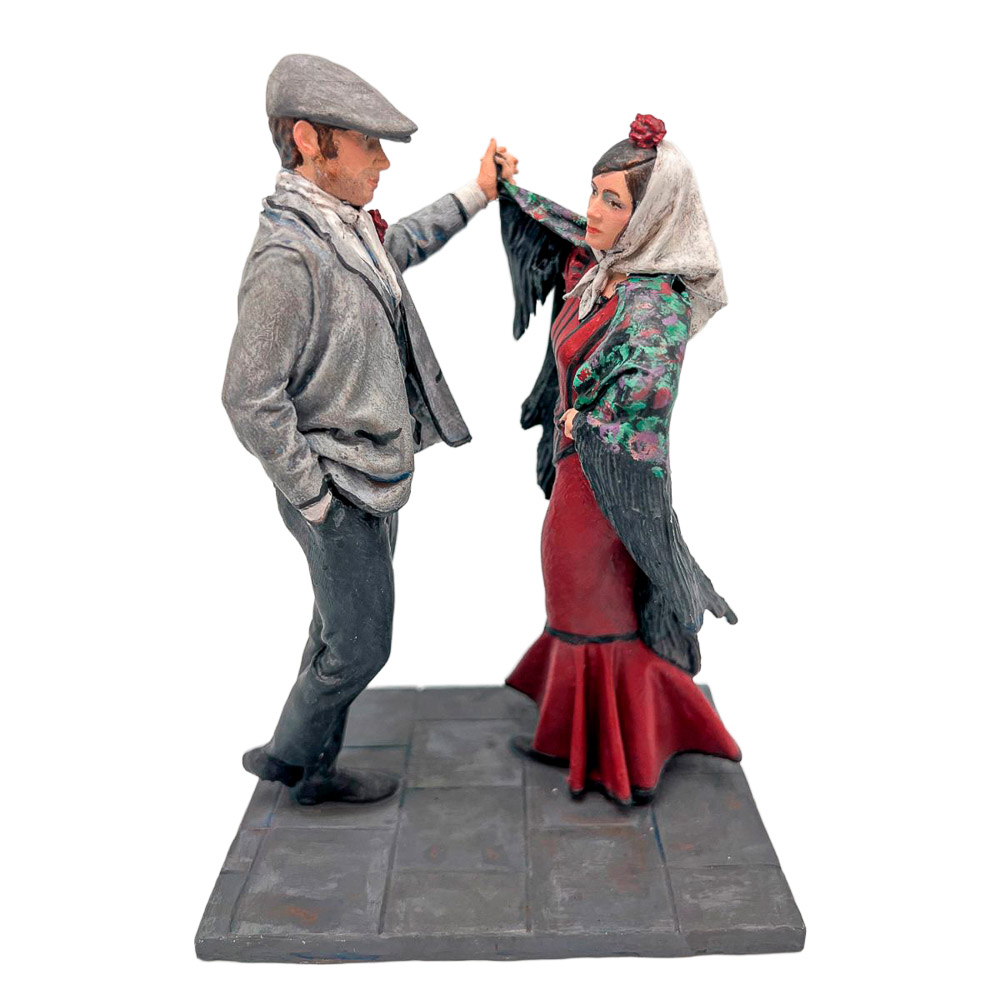 Pareja de Chulapos Bailando - Emili Sol, 17-18 cm