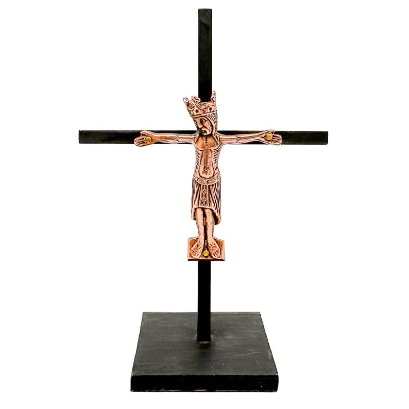 Cruz esmalte con peana