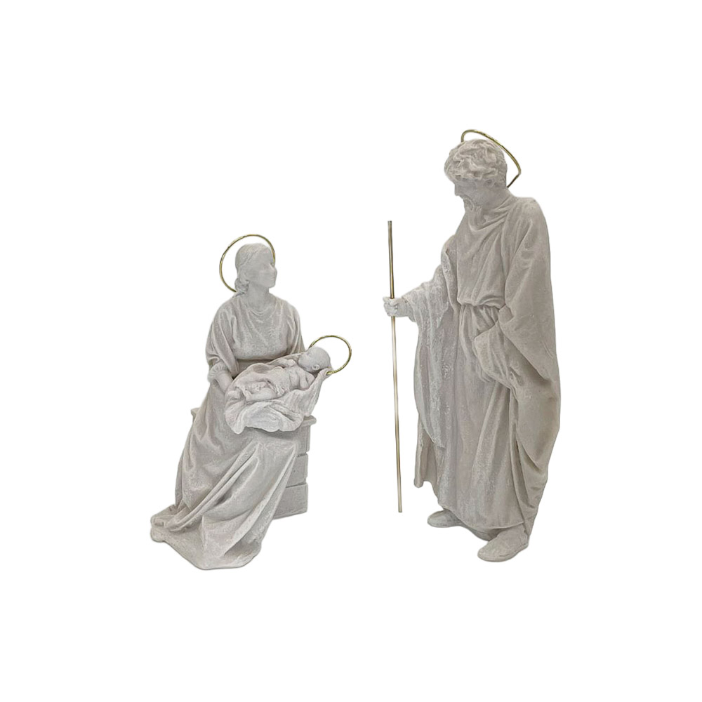 Sagrada Familia 3 piezas � San Jos� 18,5 cm � Polvo de m�rmol
