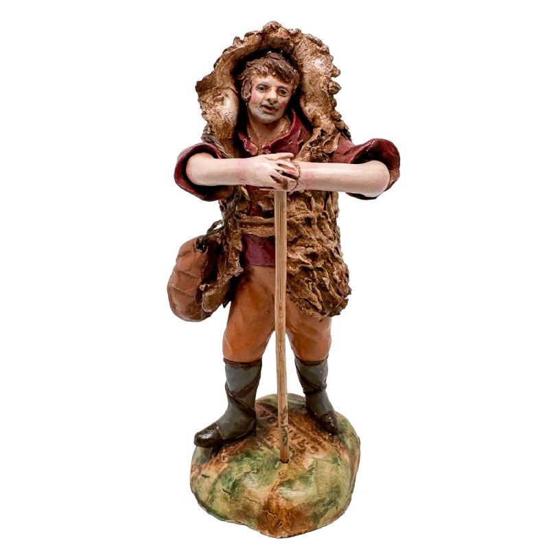 Pastor descansando con cayado - Jimnez Mariscal (15 cm).