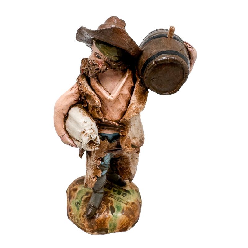 Pastor con barril y saco - Jimnez Mariscal (15 cm).