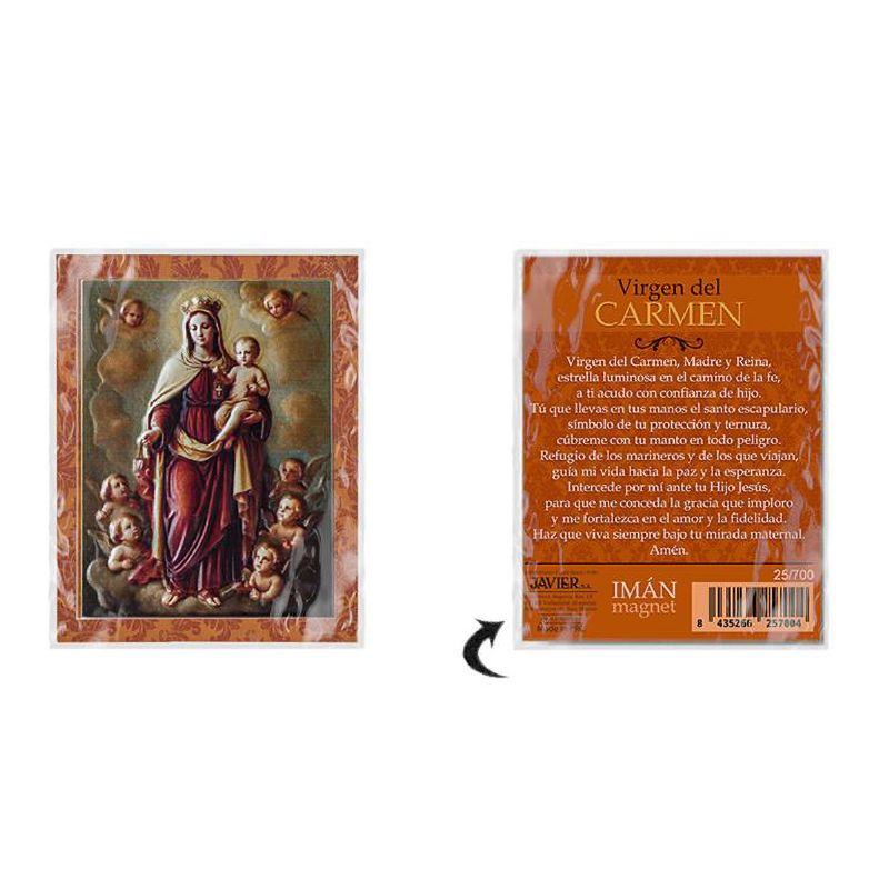 Im�n Virgen del Carmen - 8 x 6 cm