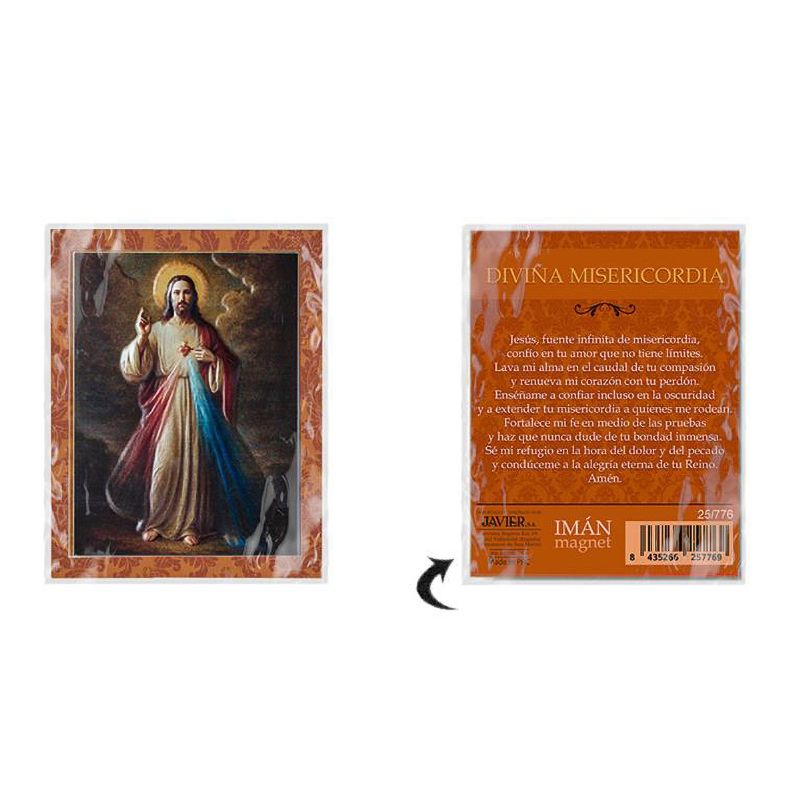 Im�n religioso Divina Misericordia - 8 x 6 cm