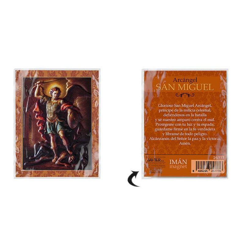 Im�n religioso Arc�ngel San Miguel - 8 x 6 cm