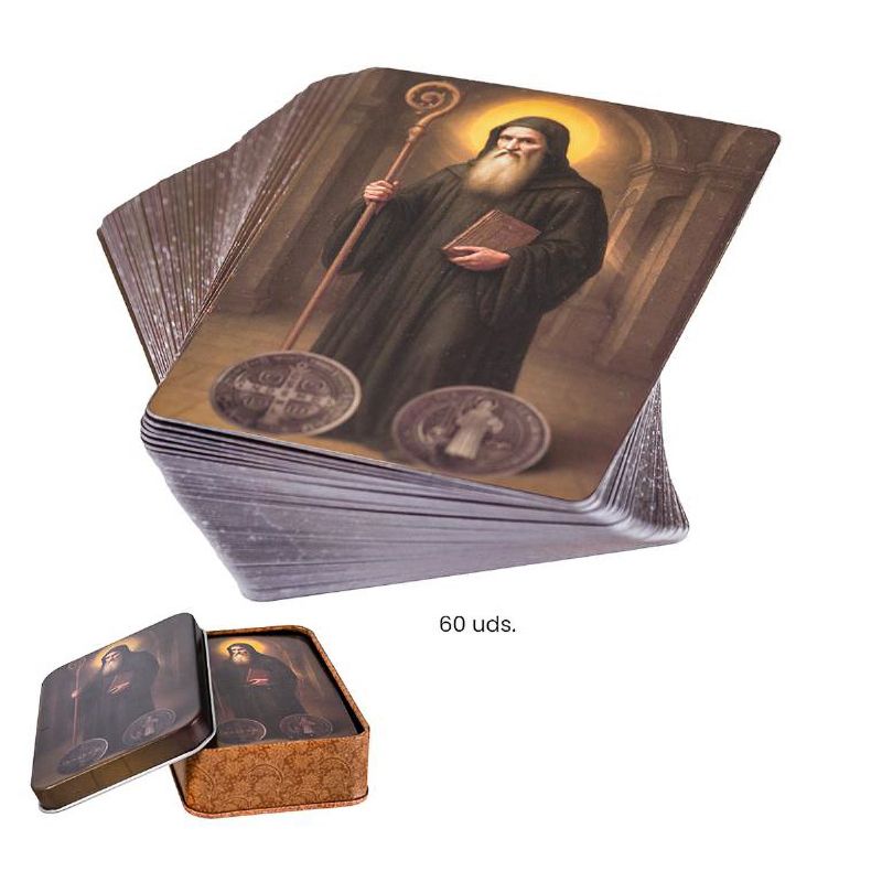 ESTAMPAS SAN BENITO 60 UNIDADES CAJA METAL