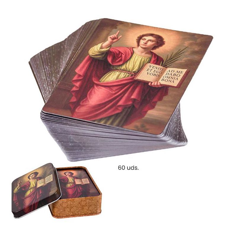 ESTAMPAS SAN PANCRACIO 60 UNIDADES CAJA METAL
