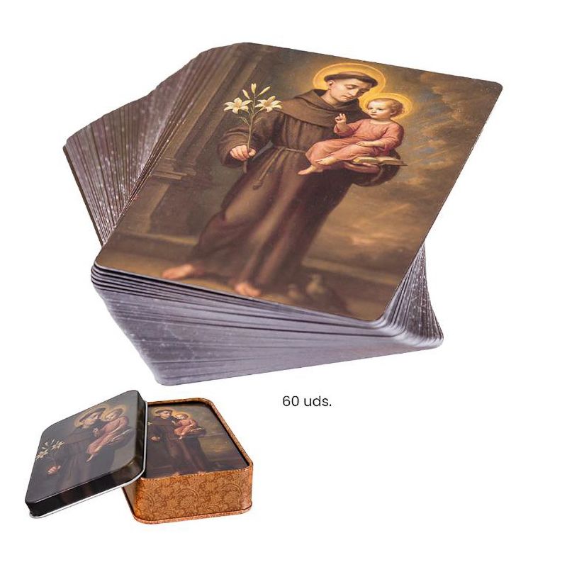 ESTAMPAS SAN ANTONIO 60 UNIDADES CAJA METAL