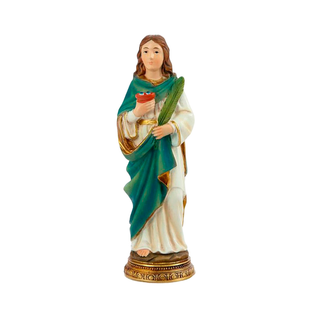 Imagen de Santa Luc�a en resina de poli�ster de 11 cm