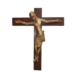 Cristo Crucificado - Escultura en alabastro m...