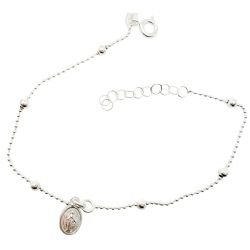 PULSERA PLATA BOLITAS SAN BENITO