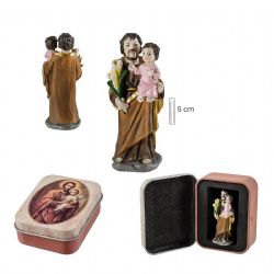 SAN JOSE CON NI�O 5cm EN LATA