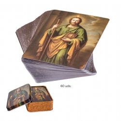 ESTAMPAS SAN JUDAS TADEO 60 UNIDADES CAJA MET...