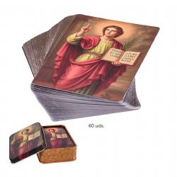 ESTAMPAS SAN PANCRACIO 60 UNIDADES CAJA METAL