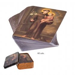 ESTAMPAS SAN ANTONIO 60 UNIDADES CAJA METAL